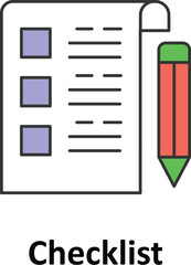 Checklist Vector icon which can easily modify or edit
