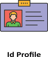 ID profile Vector icon which can easily modify or edit