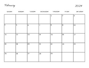 Calendar 2024 Jan to Dec and Monthly Planner 2024