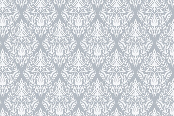 silver damask full vector file