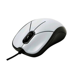 Computer mouse with transparent background, perfect for digital design projects