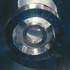 Breathtaking Design: Elegant Spiral Staircase in Stainless Steel