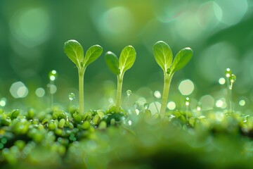 the role of plant hormones, such as auxins and gibberellins, in seed germination and early seedling development, in a visually engaging way. - obrazy, fototapety, plakaty