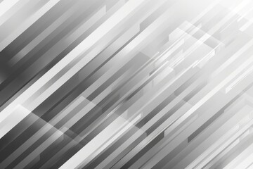 Obraz premium Grey and white glossy squares abstract hi-tech banner design. Futuristic geometric vector background. Beautiful simple AI generated image in 4K, unique.