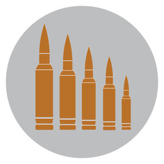 bullet ammunition vector illustration symbol design