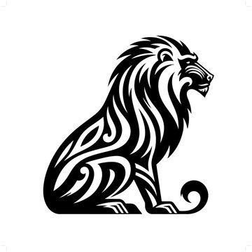 recommend clip art: Mandrill; baboon in modern tribal tattoo, abstract line art of animals, minimalist contour. Vector