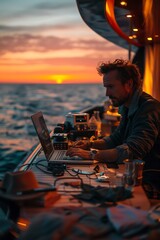 Digital workspace on deck a nomad coordinates an international team