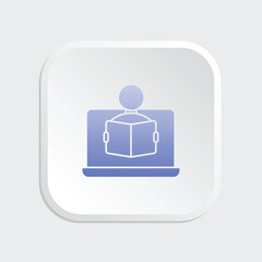online learning icon, e-learning, distance education, virtual learning, digital education, remote learning, internet-based learning, web-based learning, online courses, online classes