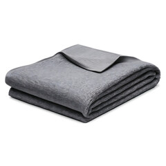 A luxurious cashmere throw blanket in a soft gray hue Transparent Background Images