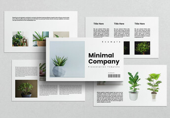 Minimal Company Presentation Template - obrazy, fototapety, plakaty