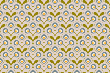 Fabric Prints' Beauty. Seamless Patterns with Mosaic Ornaments