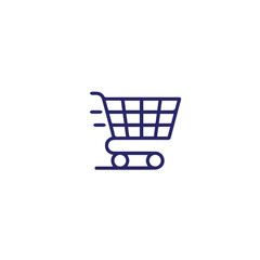 shopping basket vector icon