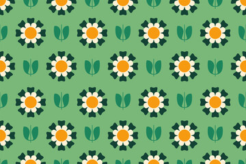 Fabric Prints' Beauty. Seamless Patterns with Mosaic Ornaments