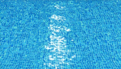 Abstract Water Ripples: Blue Swimming Pool Background