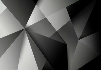 Poster Monochromatic geometric shapes with a gradient effect © Kibum