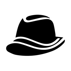 black hat isolated on white background