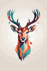 deer head vector illustration