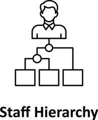  Staff hierarchy Vector icon which can easily modify or edit