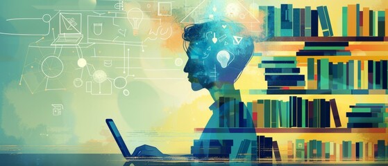 This concept offers adults convenient digital learning through online courses tutorials.