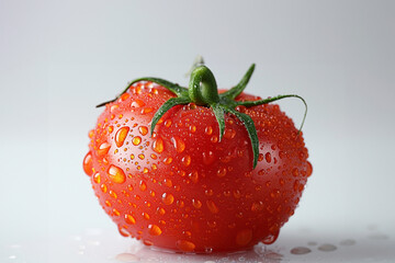 Vibrant Red Tomatoes with Water Droplets