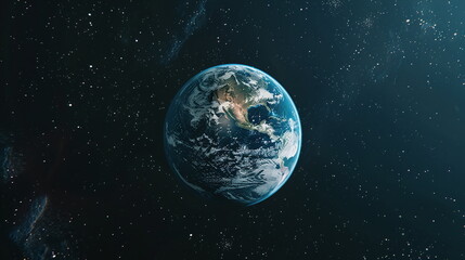 The earth in space
