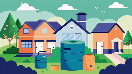 A public service announcement campaign encouraging residents to install rain barrels on their properties.