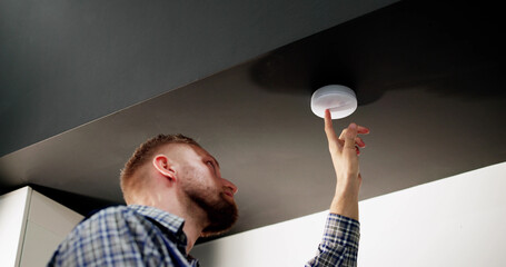 Installing Smoke Detector On Ceiling