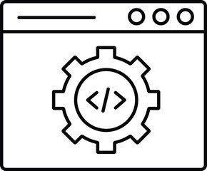 coding page Vector icon which can easily modify or edit