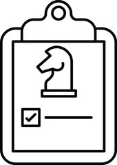 Clipboard Vector icon which can easily modify or edit