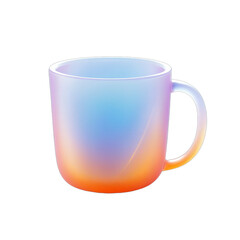 blue cup isolated on white icon transparent background