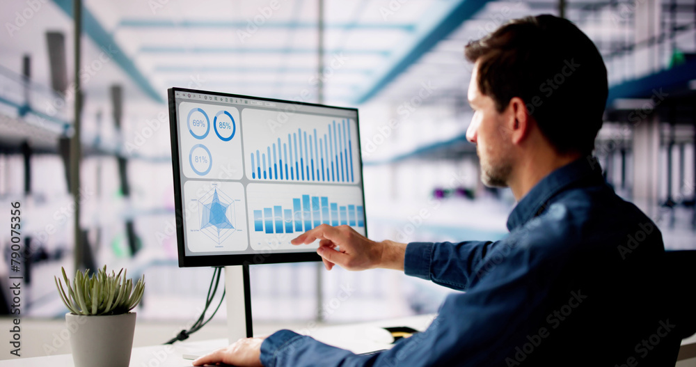 Aufkleber KPI Business Analytics Data Dashboard