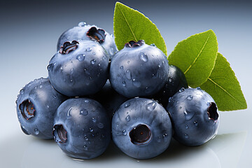 Illustration of fresh blueberries