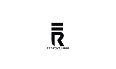 ER RE Abstract initial monogram letter alphabet logo design