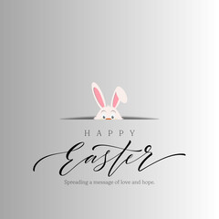 Vector element for design. Easter eggs  and bunny , butterflies isolated on white background.