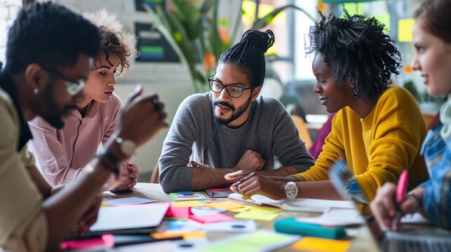 A diverse team of engineers from different backgrounds brainstorming solutions, their diverse perspectives contributing to the problem-solving process