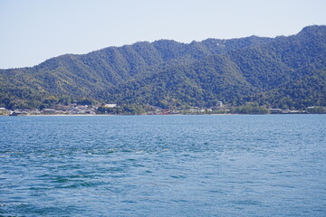 Sea around Miyajima island, in Hiroshima, Japan - 日本 広島 宮島 海