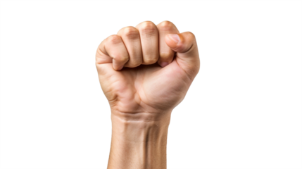 Fist up isolated on a transparent background, PNG Fist up, Fist up with no background