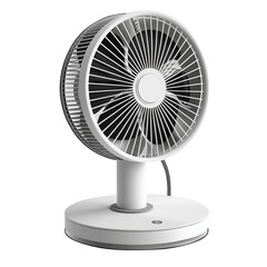 Electric fan with transparent background, perfect for cooling and ventilation concepts