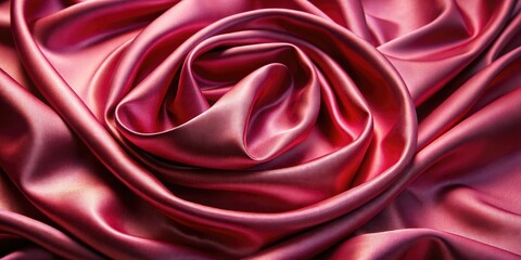 Luxurious satin fabric exudes elegance, its flowing curves adding a touch of romance to any setting.