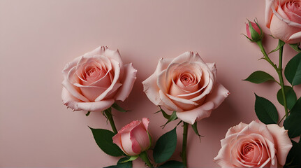 bouquet of roses Bouquet of flowers with rose leaves
