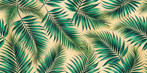 Minimalist tropical palm leaves design, perfect for adding a touch of summer to any background.