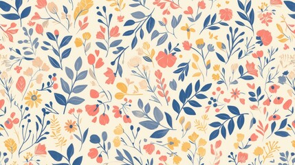 Elevate your design game with a stunning summer themed floral doodle pattern that s perfect for adding a beautiful touch to your print projects wrapping paper greeting cards wallpaper and fa