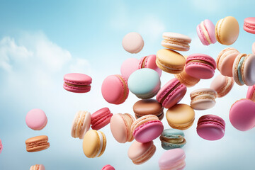 Obraz premium Illustrated dessert Macaron