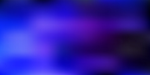 Dark pink, blue vector gradient blur template.