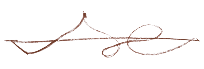 brown pencil strokes isolated on transparent background