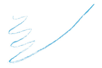 light blue pencil strokes isolated on transparent background