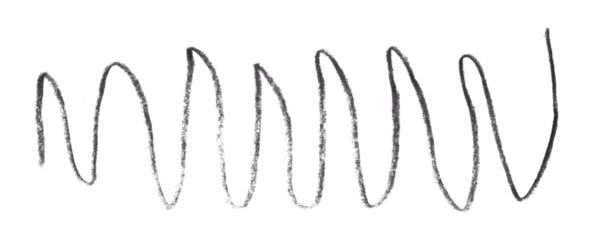 black pencil strokes isolated on transparent background