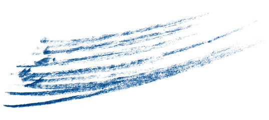 blue pencil strokes isolated on transparent background