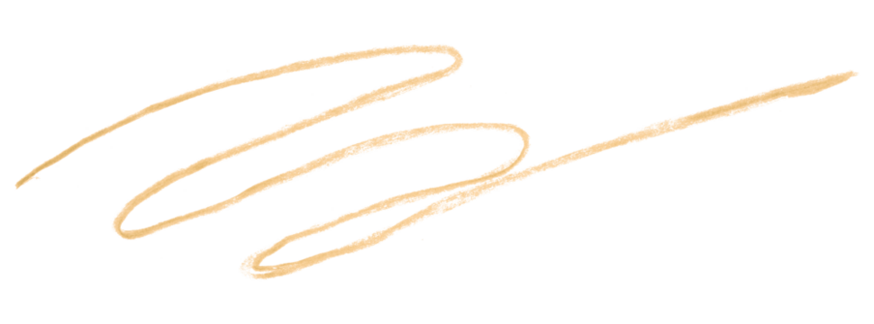 light brown pencil strokes isolated on transparent background