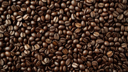 dark brown coffee beans